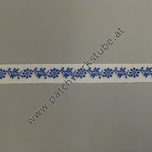 Blaues Blumenrankenband Bild zum Schließen anclicken